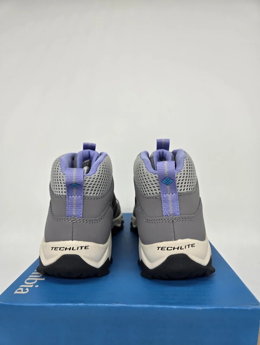 Columbia Women's Flow Centre Grey Purple Hiking Boot Shoes Size 7